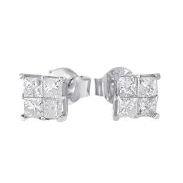 Diamond Classics&#8482; 10kt. Diamond Square Stud Earrings