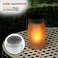 Alpine Solar Jar Glass Lantern w/ LED Dancing Flame - Set of 2 - image 8