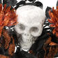 National Tree 24in. Halloween Skull and Rose Wreath - image 2