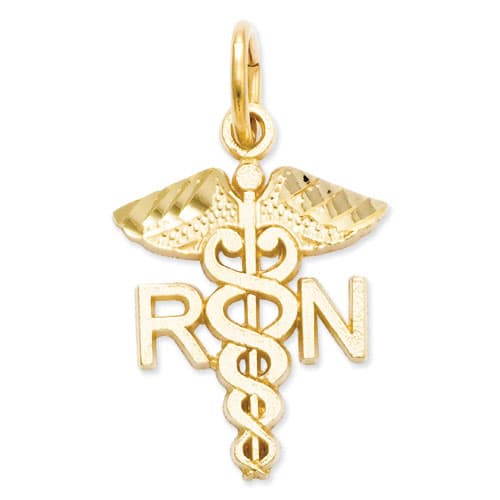 Gold Classics&#40;tm&#41; 14kt. Yellow-Gold Nurse Charm - image 