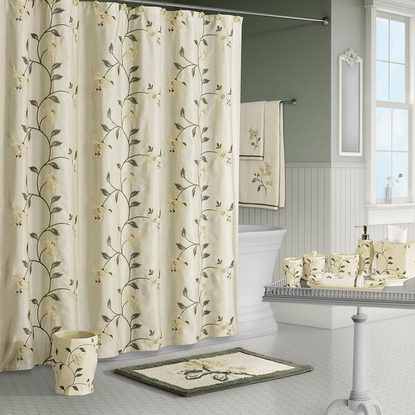 Royal Court Penny Embroidered Shower Curtain - image 