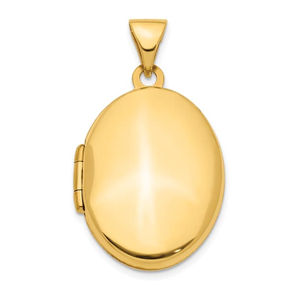 Gold Classics&#40;tm&#41; 14kt. Gold 21mm Oval Locket Pendant - image 