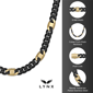 Mens Lynx Stainless Steel Two-tone 8mm Cuban Chain Necklace - image 5