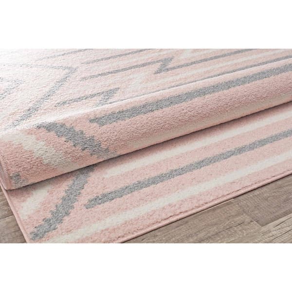 Rugs America™ Miko Strawberry Geometric Contemporary Area Rug