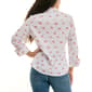 Womens Zac & Rachel 3/4 Sleeve Bow and Dot Casual Button Down - image 2