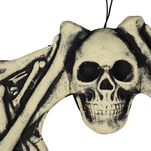 Northlight Seasonal Skull Head and Bones Unlit Wreath