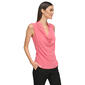 Womens Tommy Hilfiger Solid Collared Cowl Neck Maryjane Blouse - image 3