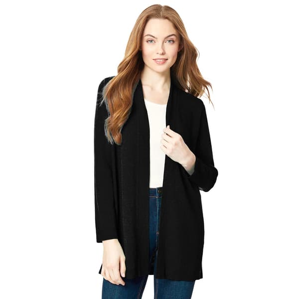 Womens Jones New York Malibu Open Front Cardigan w/Side Slit