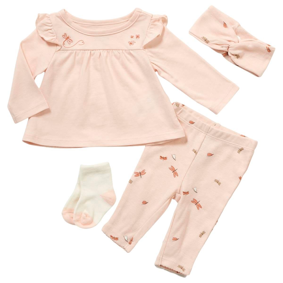 Baby Girl (NB-12M) Carter’s® 4pc. Embroidered Dragonfly...