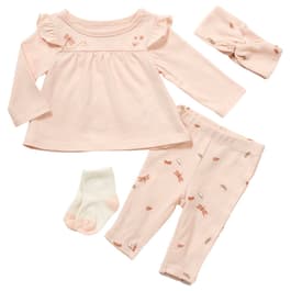 Baby Girl &#40;NB-12M&#41; Carter's&#40;R&#41; 4pc. Embroidered Dragonfly Pants Set