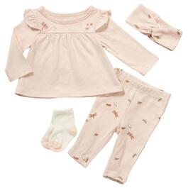 Baby Girl &#40;NB-12M&#41; Carter's&#40;R&#41; 4pc. Embroidered Dragonfly Pants Set