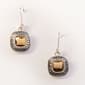 Napier Two-Tone Small Leverback Drop Earrings - image 1