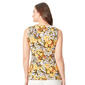 Womens Kasper Sleeveless Floral Buckle Wrap ITY Blouse - image 2