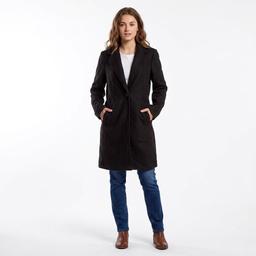 Juniors Love Tree Faux Wool Trench Length 1 Button Coat