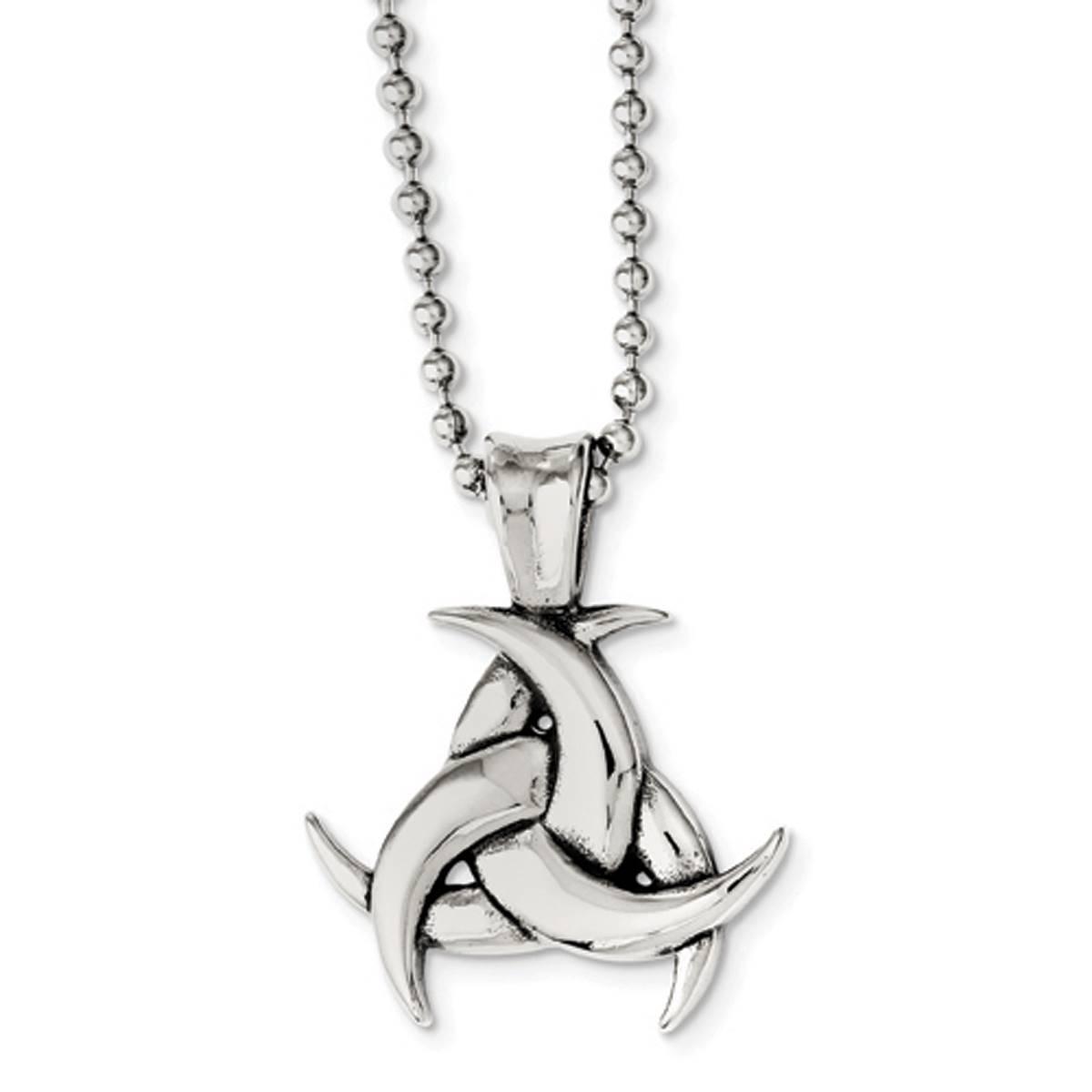Mens Gentlemen’s Classics™ Antiqued Celtic Knot Necklace