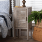 bali & pari Vivan Handwoven Wicker Natural Rattan Nightstand - image 9