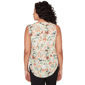 Womens Emaline Verde Grove I Sleeveless Floral V Neck Blouse - image 2