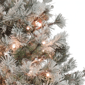 Puleo International 7.5ft. Pre-Lit Flocked Spruce Christmas Tree - image 4
