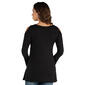 Plus Size 24/7 Comfort Apparel Criss Cross Tunic Maternity Top - image 2