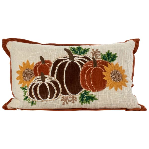 Pumpkin Grouping Decorative Pillow - 12x20