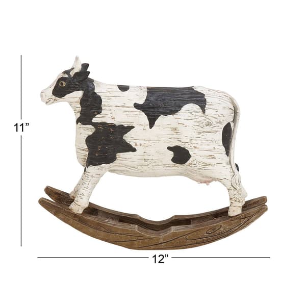 9th & Pike&#174; White Polystone Farmhouse Sculpture