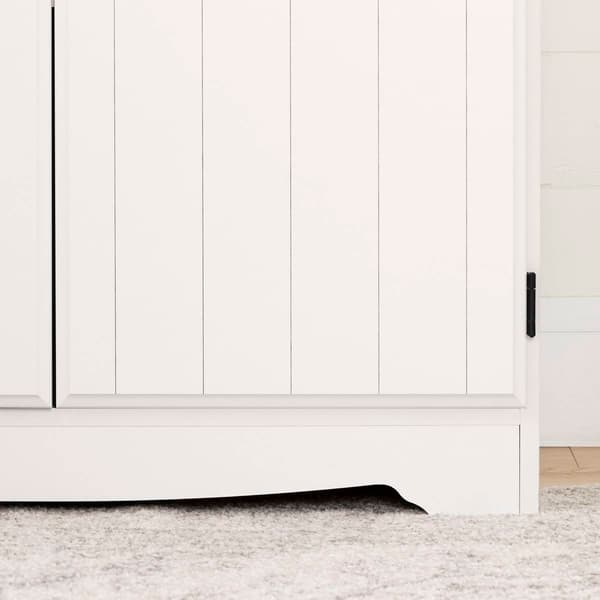 South Shore Farnel Pure White 2-Door Storage Cabinet