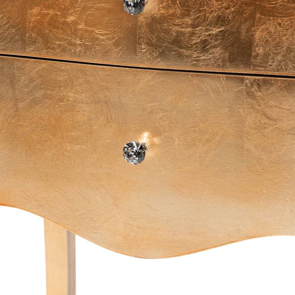 Baxton Studio Patrice Classic Wood 2-Drawer Nightstand