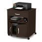 South Shore Axess Printer Cart on Wheels-Chocolate - image 2