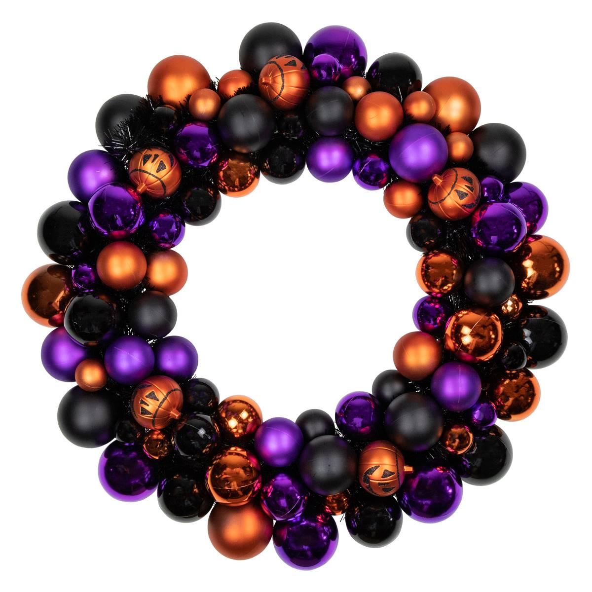 Northlight Seasonal Jack-O-Lantern Ornament Halloween Wreath