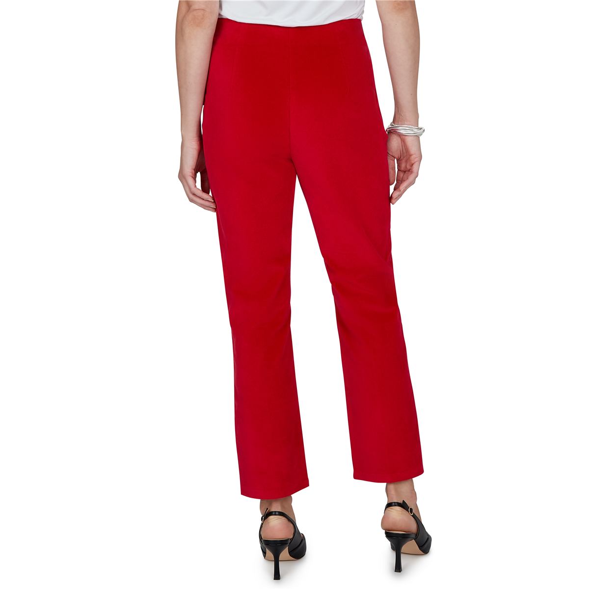 Petite Ruby Rd. Mysterious Romance Solid Pull On Pants