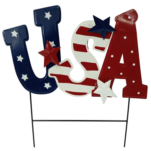Metal USA Patriotic Stake - image 
