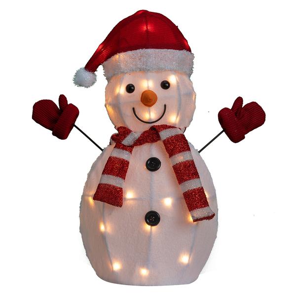 22in. Snowman with Stocking Cap - image 