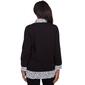 Womens Alfred Dunner Wild At Heart Solid w/ Heart Trim Top - image 2