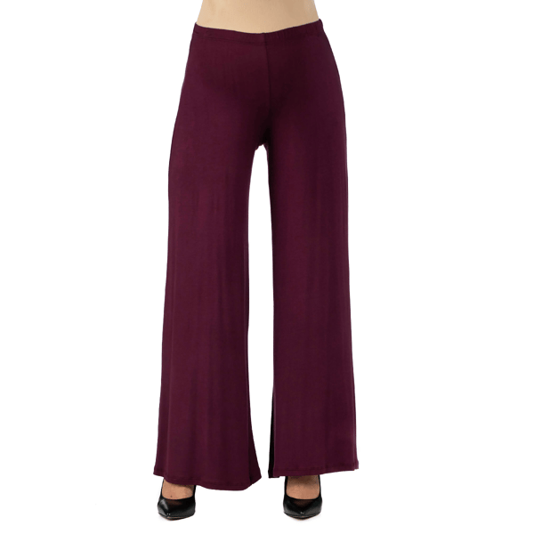 Plus Size 24/7 Comfort Apparel Maternity Palazzo Pants - image 