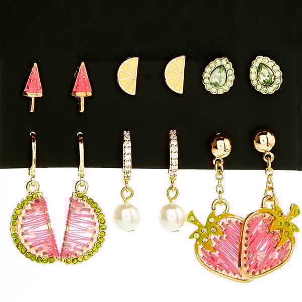 Kids Lil Ashley Fruit &amp; Fun Stud Earring Set - image 