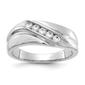 Mens Gentlemens Classics(tm) 14kt. Gold Bypass Diamond Ring - image 1
