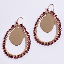 Ashley Cooper(tm) Teardrop Ring/Berry Beads/Dangling Disk Earrings