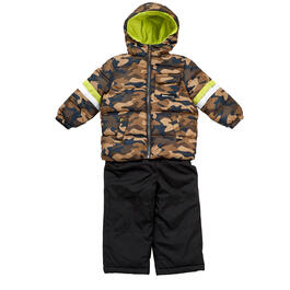 Toddler Boy iXtreme&#40;R&#41; Camo Color Block Puffer & Snowsuit Set