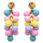 Birthday Balloon Cluster Bead Earrings - image 1