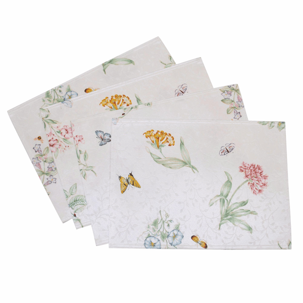 Lenox® Butterfly Meadow Damask Placemats - Set of 4 - image 