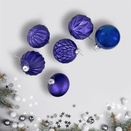 Northlight 12ct. Blue & Purple Ball & Onion Christmas Ornaments