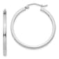 Gold Classics&#40;tm&#41; 14kt. White Gold 30x35mm Hoop Earrings - image 1