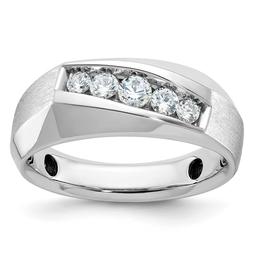 Mens Gentlemens Classics(tm) 14kt. White Gold 1/2ctw. Diamond Ring