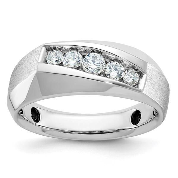 Mens Gentlemens Classics&#40;tm&#41; 14kt. White Gold 1/2ctw. Diamond Ring - image 