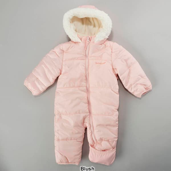 Baby Girl &#40;3-9M&#41; Pink Platinum&#174; Solid Snowsuit