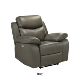 Elements Durham Power Leather Recliner