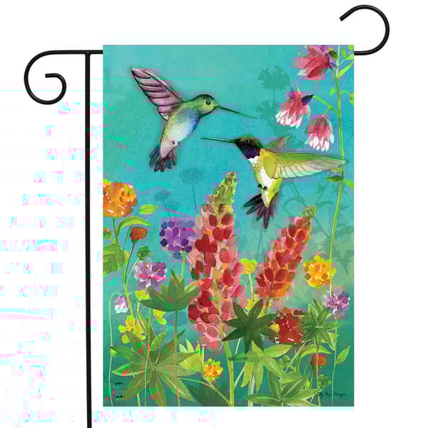 Briarwood Lane Hummingbird Greeting Garden Flag - image 