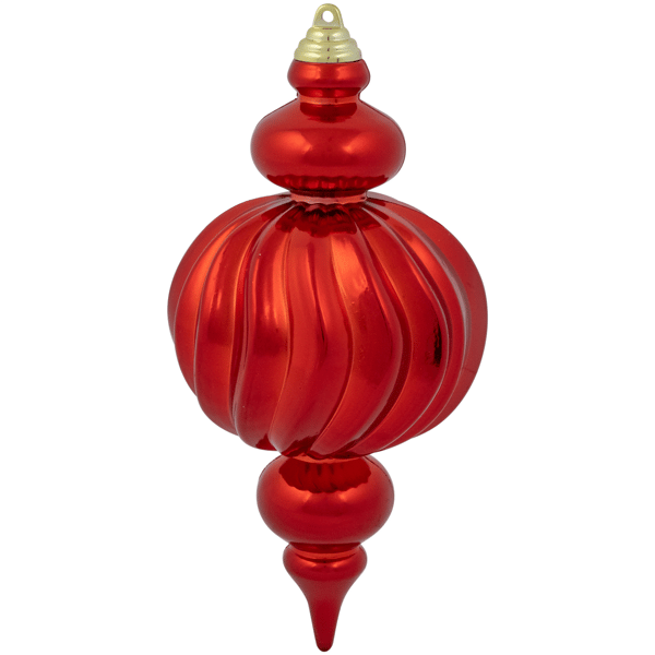 Northlight 4ct. 2-Finish  Finial Shatterproof Christmas Ornaments