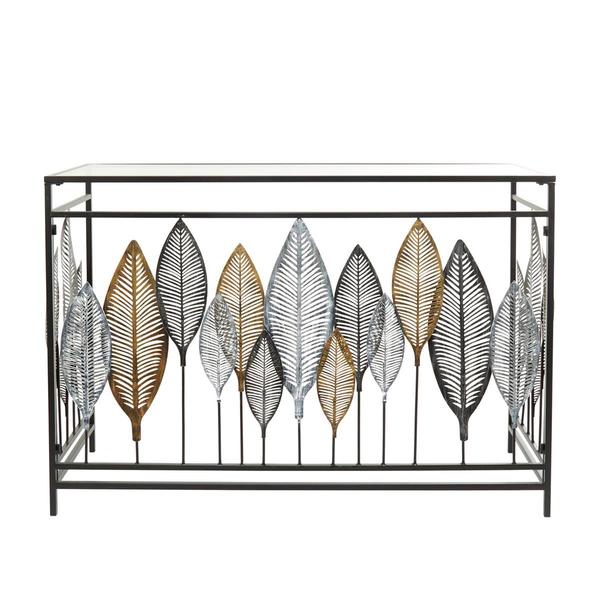 9th & Pike® Black Metal Contemporary Console Table
