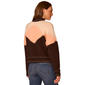 Womens Democracy Long Sleeve Mock Neck Argyle Sweater - image 2